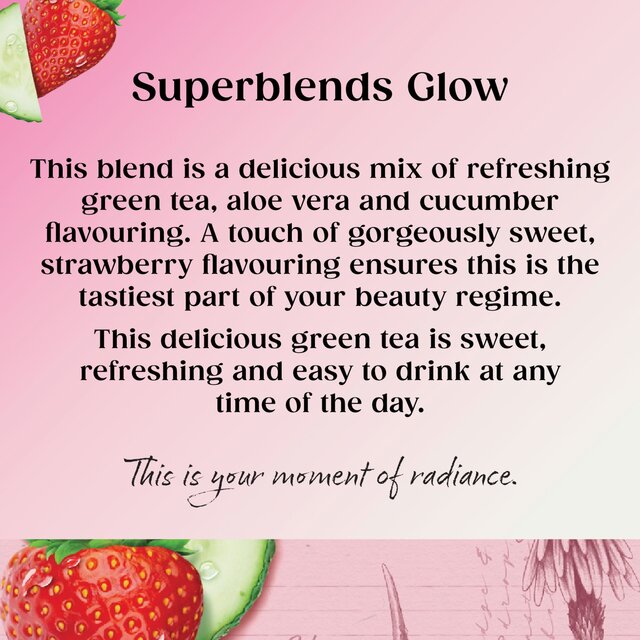 Twinings Superblends Glow with Strawberry, Cucumber & Green Tea thumbnail 5