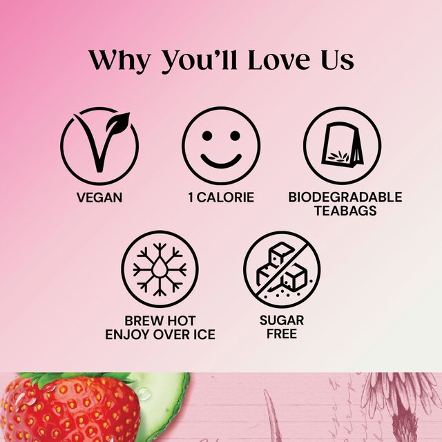 Twinings Superblends Glow with Strawberry, Cucumber & Green Tea thumbnail 6