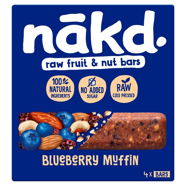 nakd. Blueberry Muffin Fruit & Nut Bars Multipack thumbnail 2