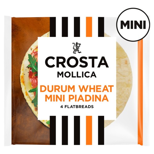 Crosta Mollica Mini Piadina Flatbreads Durum Wheat