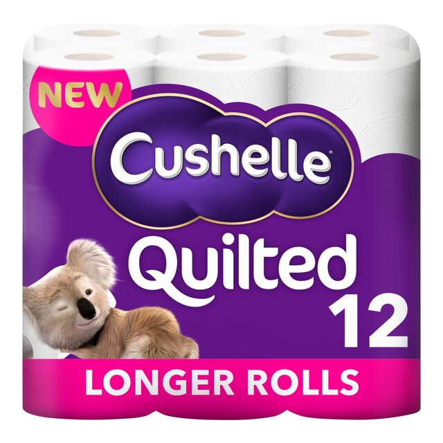 Cushelle Quilted Toilet Rolls, 50% More Sheets