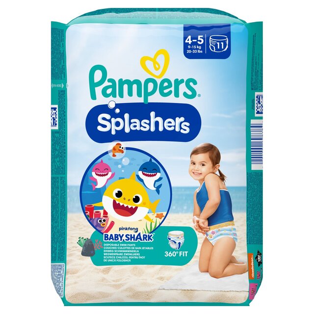 Pampers Splashers Swim Nappies, Size 4-5 (9-15kg) thumbnail 3