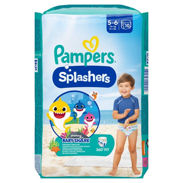 Pampers Splashers Swim Nappies, Size 5-6 (14+kg) thumbnail 3