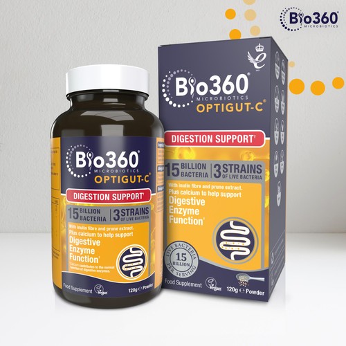 Bio360 OptiGUT-C (15 Billion Bacteria) Powder from Natures Aid thumbnail 7