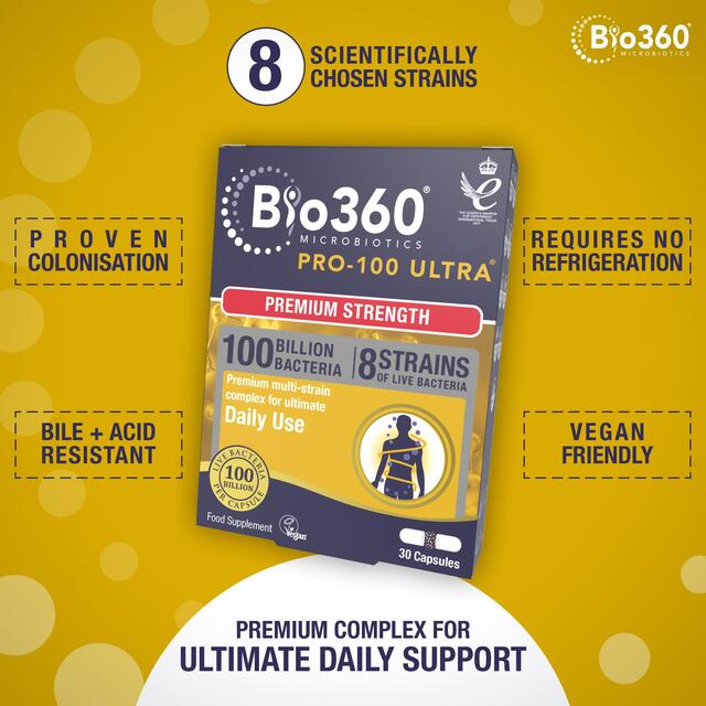 Bio360 Pro-100 Ultra Capsules from Natures Aid thumbnail 4