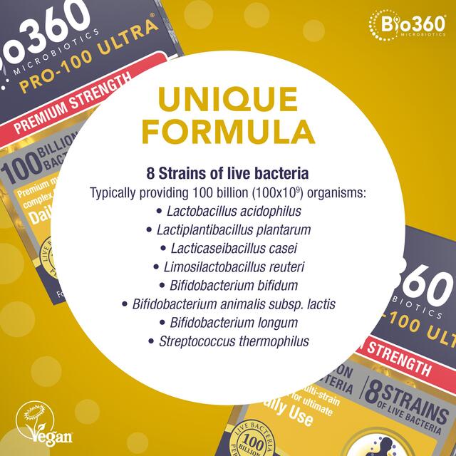 Bio360 Pro-100 Ultra Capsules from Natures Aid thumbnail 5