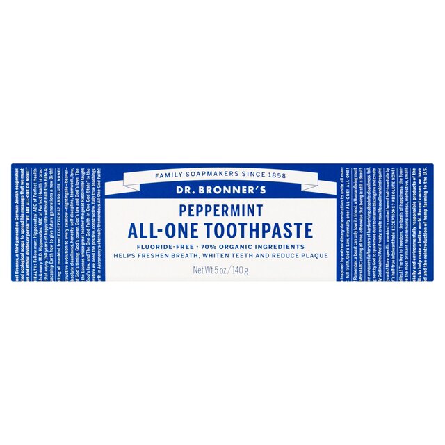 Dr Bronner's Peppermint Organic Toothpaste
