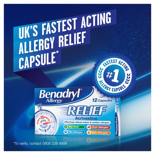 Benadryl Allergy Relief Capsules thumbnail 6
