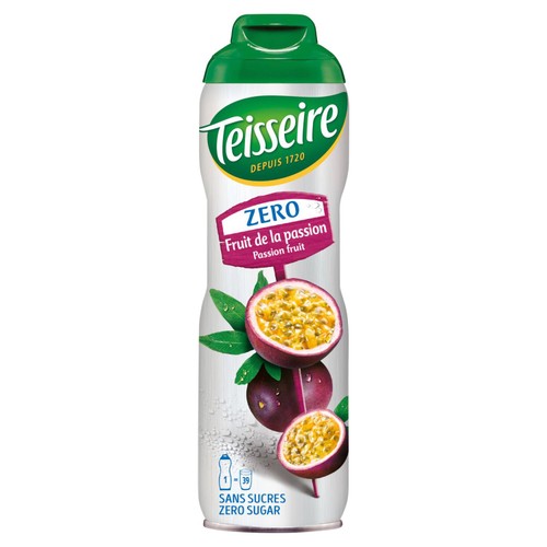 Teisseire Sirop Passionfruit 0% Sugar thumbnail 2