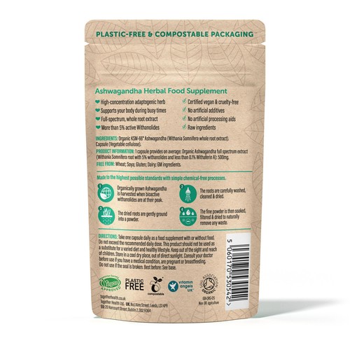 Together Health Organic Ashwagandha, Whole Root thumbnail 2