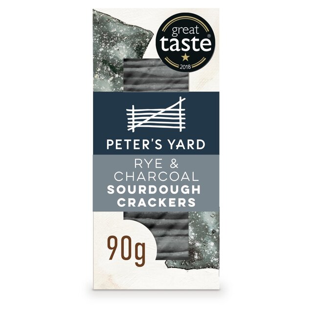 Peter's Yard Rye & Charcoal Sourdough Crackers