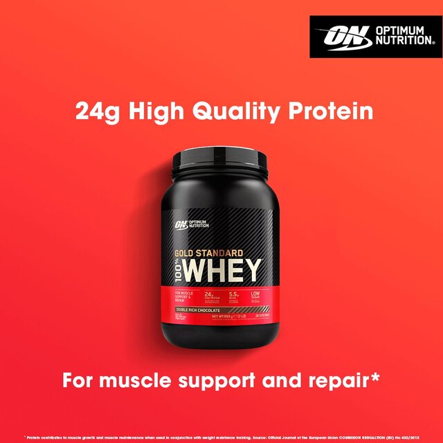 Optimum Nutrition Gold Standard Double Rich Chocolate Whey Protein Powder thumbnail 5