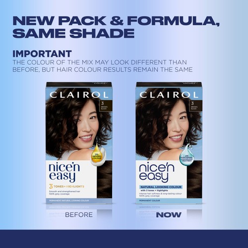 Clairol Nice'n Easy Hair Dye, 3 Brown Black thumbnail 2