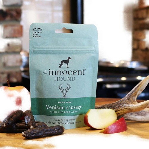 The Innocent Hound Dog Treats, Venison Sausages with Chopped Apple thumbnail 2