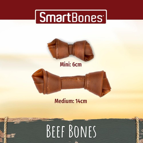 SmartBones 2 Medium Beef Rawhide Free Bone Dog Treats thumbnail 4