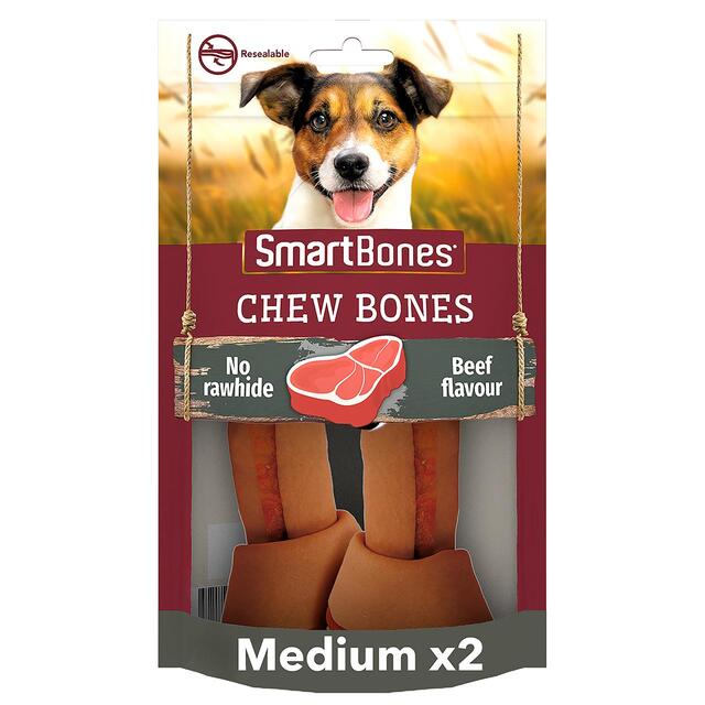 SmartBones 2 Medium Beef Rawhide Free Bone Dog Treats