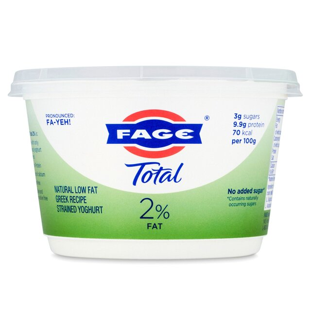 Fage Total 2% Fat Natural Low Fat Greek Recipe Strained Yoghurt thumbnail 3