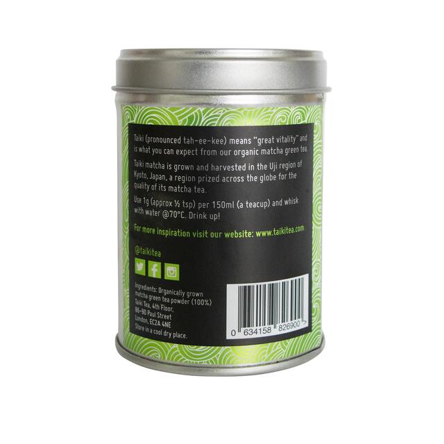 Taiki Tea Premium Organic Ceremonial Matcha Tin thumbnail 3