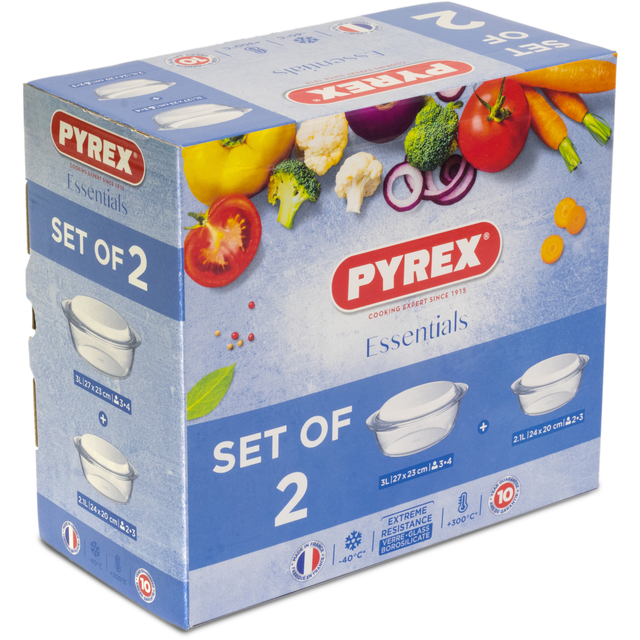 Pyrex Essentials Casserole Dish Set thumbnail 2