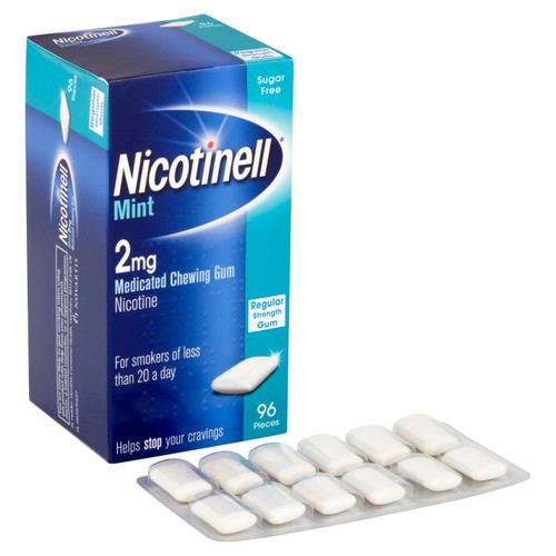 Nicotinell Nicotine Gum Stop Smoking Aid Mint Flavour 2mg thumbnail 3