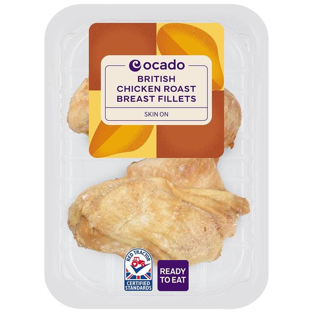 Ocado British Roast Chicken Fillets Skin On