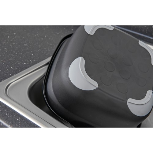 Addis Premium Soft Touch Washing Up Bowl, Black / Grey thumbnail 4