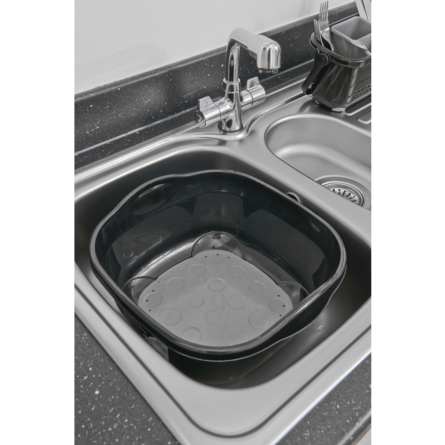 Addis Premium Soft Touch Washing Up Bowl, Black / Grey thumbnail 2