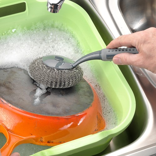 Addis ComfiGrip Long Handled Washing Up Scourer thumbnail 4