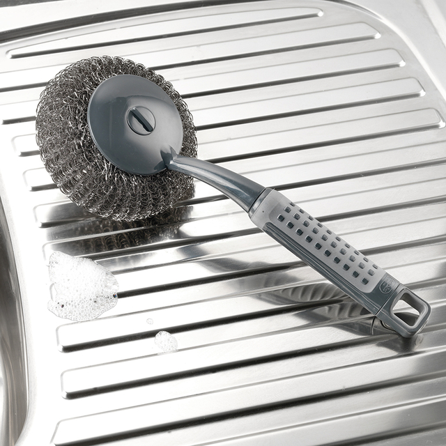 Addis ComfiGrip Long Handled Washing Up Scourer thumbnail 2