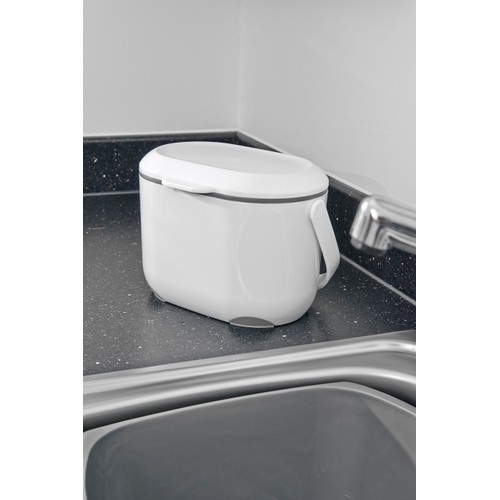Addis White/Grey Kitchen Food Compost Caddy   thumbnail 2