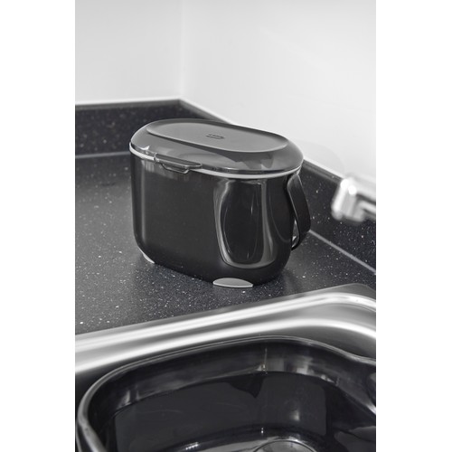 Addis Black/Grey Kitchen Food Compost Caddy thumbnail 3