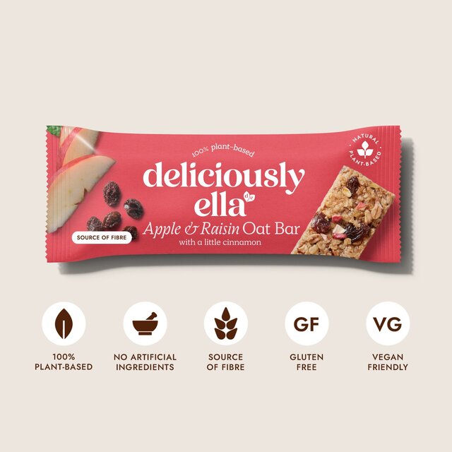 Deliciously Ella Apple, Raisin & Cinnamon Oat Bar Multipack thumbnail 6