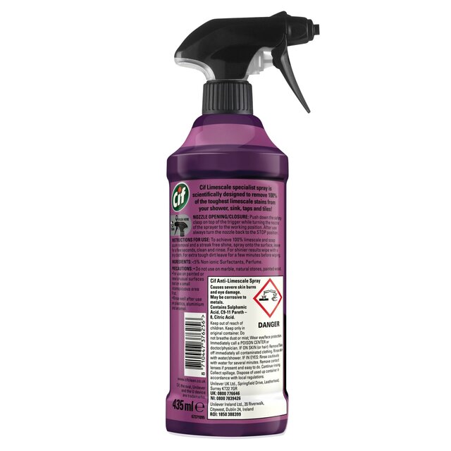 Cif Perfect Finish Specialist Cleaner Spray Limescale thumbnail 3