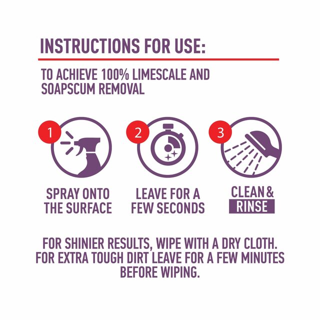 Cif Perfect Finish Specialist Cleaner Spray Limescale thumbnail 9