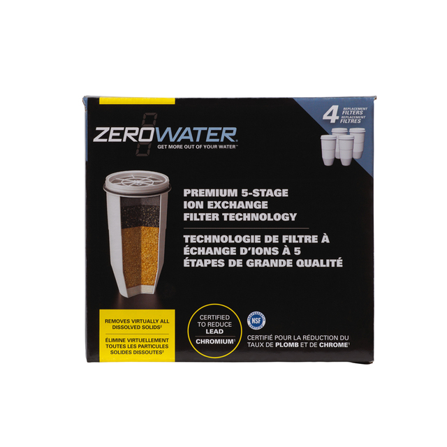 ZeroWater Replacement Water Filters - 4 pack thumbnail 2