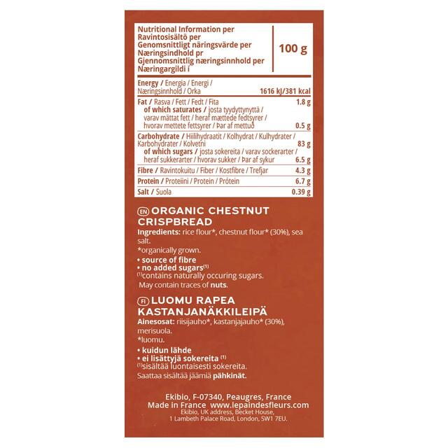 Le Pain des Fleurs Chestnut Crispbread thumbnail 2
