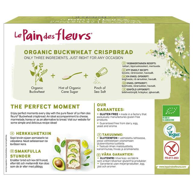 Le Pain Des Fleurs Buckwheat Crispbread thumbnail 2