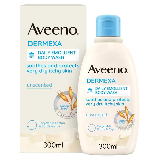 Aveeno Dermexa Daily Emollient Body Wash for Dry Itchy Skin