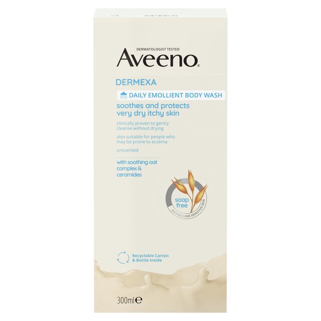 Aveeno Dermexa Daily Emollient Body Wash for Dry Itchy Skin thumbnail 3