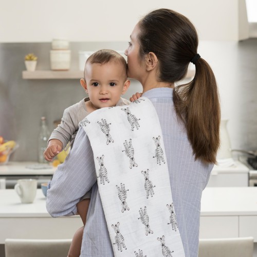 Aden + Anais Muslin Swaddles Safari Babes thumbnail 4