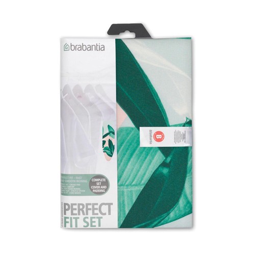 Brabantia 124cm x 38cm Tropical Leaves Ironing Board Cover thumbnail 2