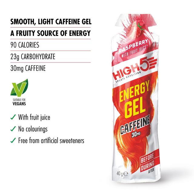HIGH5 Energy Gel Caffeine Raspberry thumbnail 3