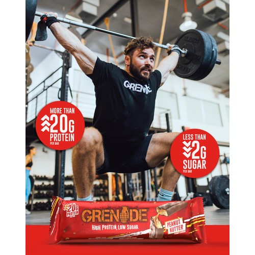 Grenade Peanut Nutter Protein Bar thumbnail 3