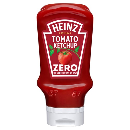 Heinz Tomato Ketchup Zero Added Sugar & Salt thumbnail 2