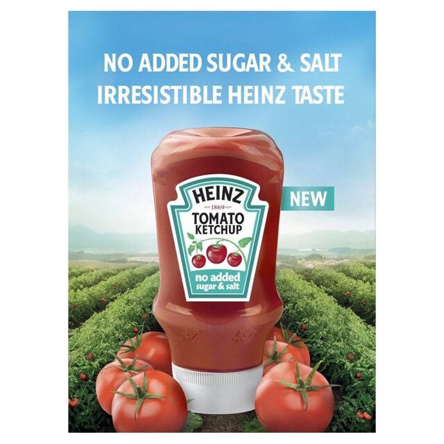 Heinz Tomato Ketchup No Added Sugar & Salt thumbnail 2