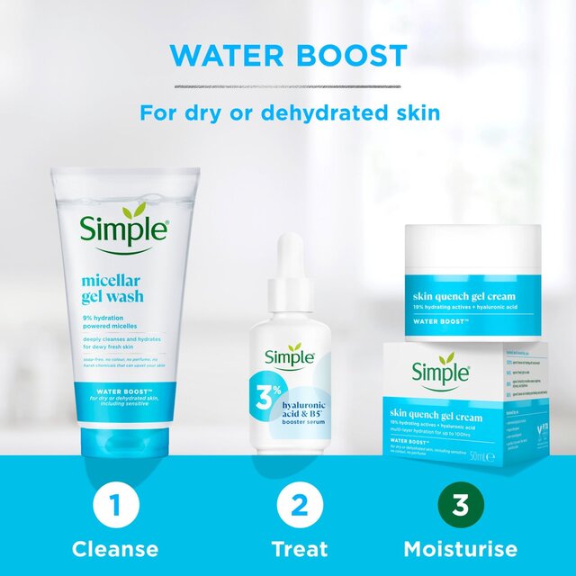 Simple Water Boost Skin Quench Gel Cream Moisturiser thumbnail 2