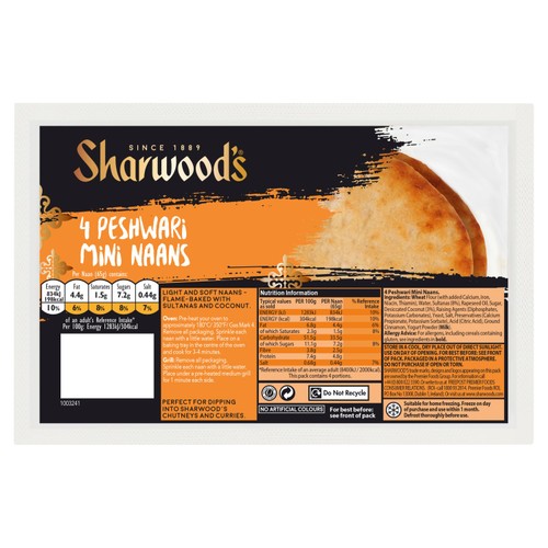 Sharwood's Peshwari Mini Naan Breads thumbnail 2