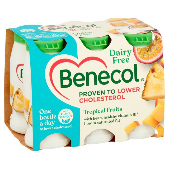 Benecol Cholesterol Lowering Yoghurt Drink Dairy Free Tropical thumbnail 2