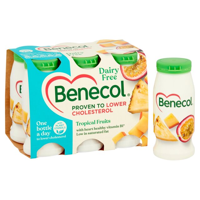 Benecol Cholesterol Lowering Yoghurt Drink Dairy Free Tropical thumbnail 3