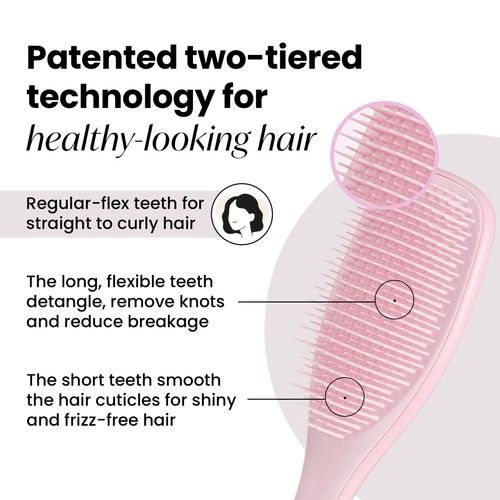 Tangle Teezer The Wet Detangler Hairbrush, Millennial Pink thumbnail 2